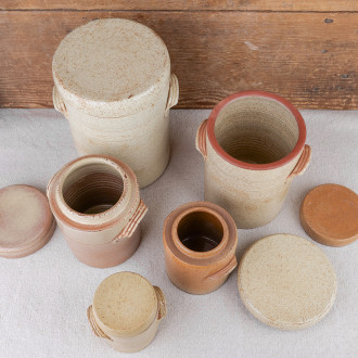 Pot en grés rustique fabriqué en normandie