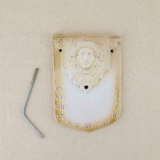 Enamelled escutcheon sundial