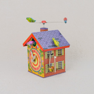 Metal mechanical cuckoo clock