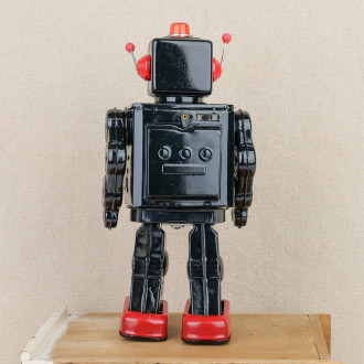 Mechanical robot with vintage key