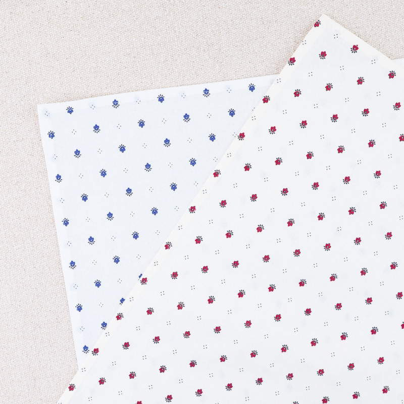 4 Serviettes calissons en coton 45 x 45 cm