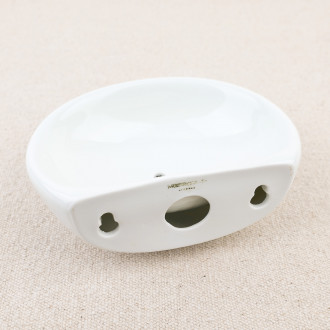 Wall-mounted porcelain soap dish
