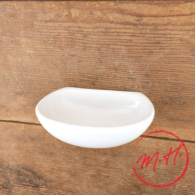 Porte-savon mural en porcelaine