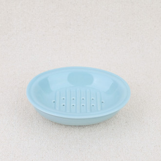 Porte-savon céramique bleu