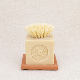 Brosse savon blanc
