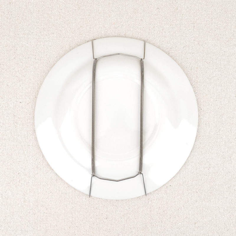 Wall-mounted plate holder