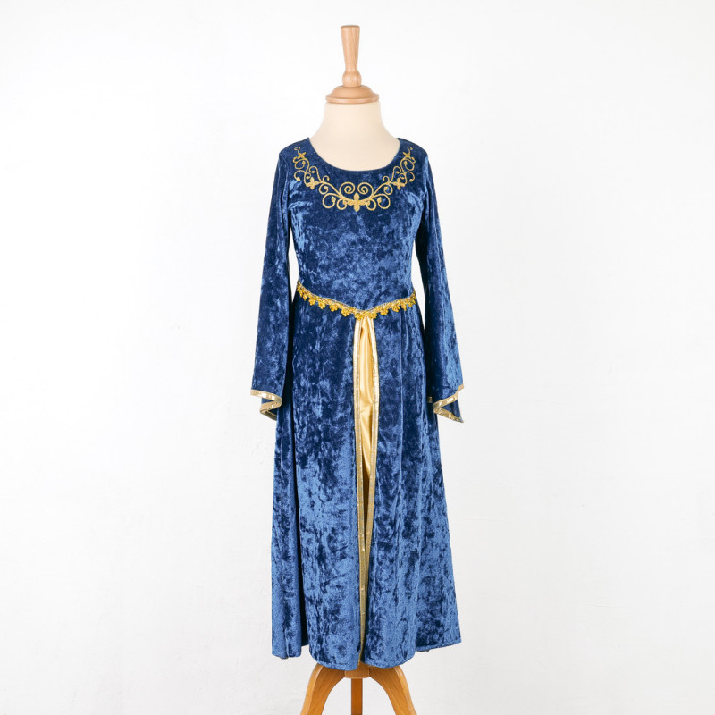 Déguisement robe Guenièvre bleue