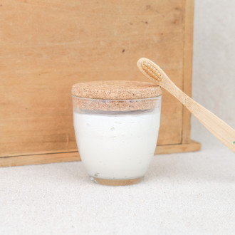 Dentifrice menthe citron dans un verre Duralex 175 g