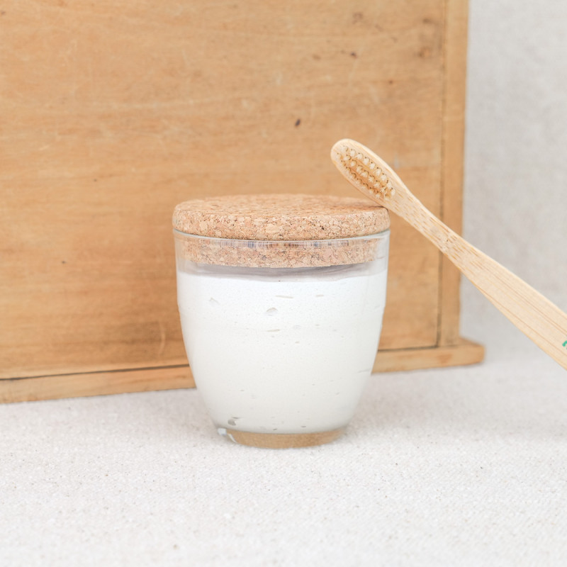 Lemon mint toothpaste in a glass Duralex 175 g