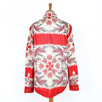 Chemise épis de blé rouge