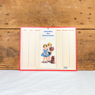 Calendrier des anniversaires