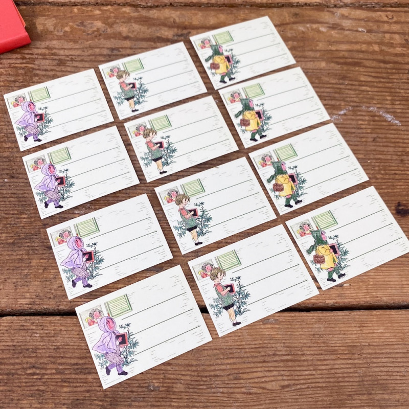 12 jolies étiquettes écolier