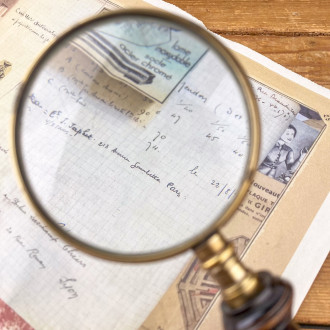 Loupe manche en bois de rose