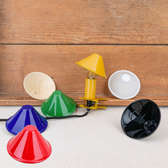 Mushroom clip lamp