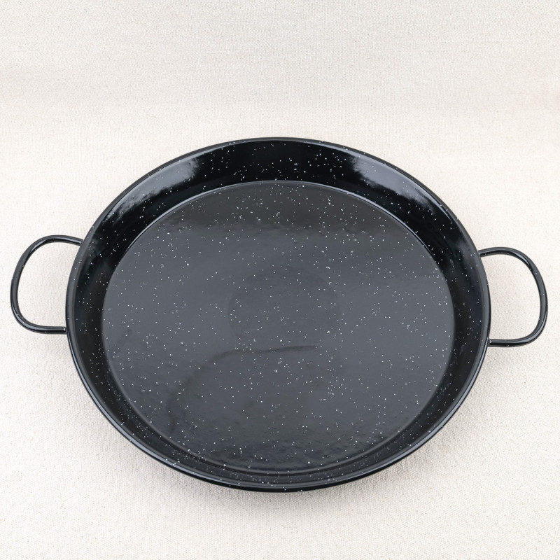 Low enamelled paella dish 40 cm