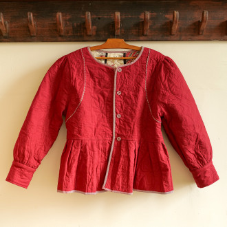 Veste matelassée réversible rouge