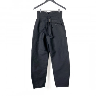 Pantalon Largeot moleskine noir