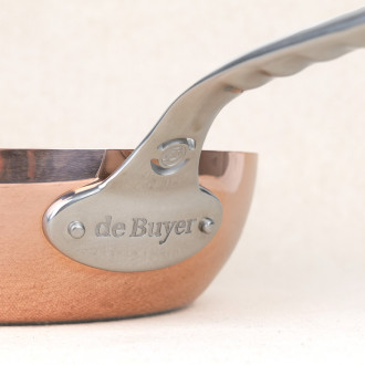 Domed copper sauté pan De Buyer