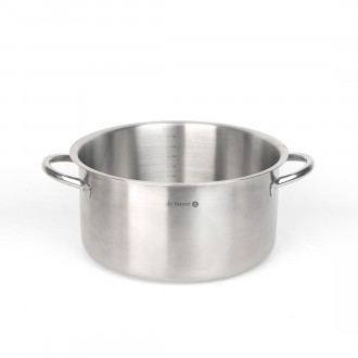 Prim'appety stainless steel casserole De Buyer diameter 28 cm