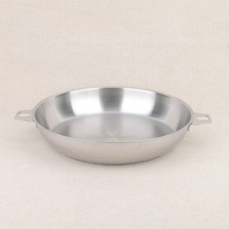 Twisty stainless steel frying pan De Buyer diameter 28 cm