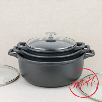 Cast-iron pot with lid De Buyer