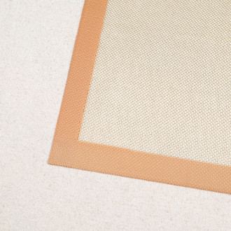 Micro perforated silicone baking mat De Buyer orange edges