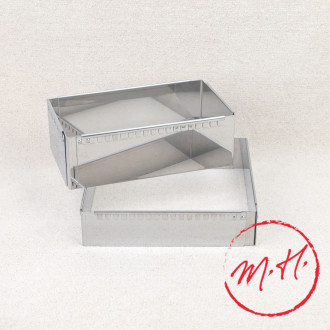 Extendable stainless steel cooking frame De Buyer