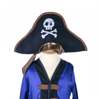 Costume de Pirate avec chapeau tête de mort