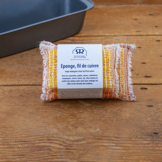 Set de 2 éponges en fils de cuivre