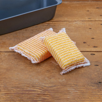 Set de 2 éponges en fils de cuivre