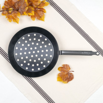 Chestnut pan on coals