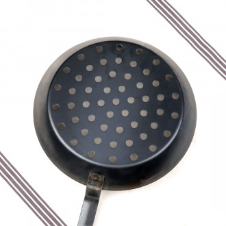 Chestnut pan on coals