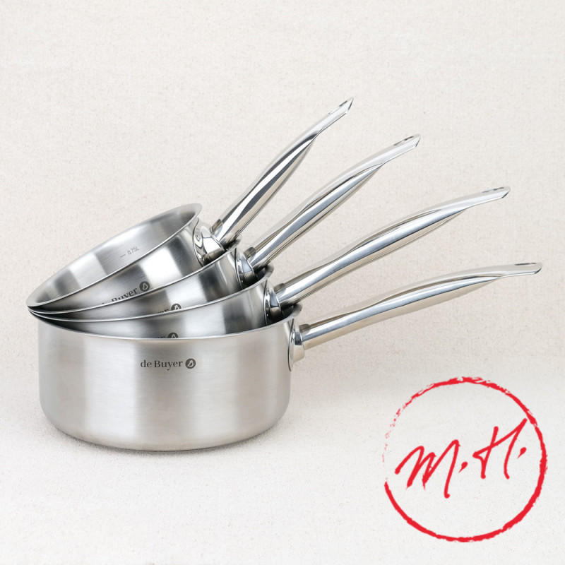 Set of 4 Prim'Appety saucepans De Buyer