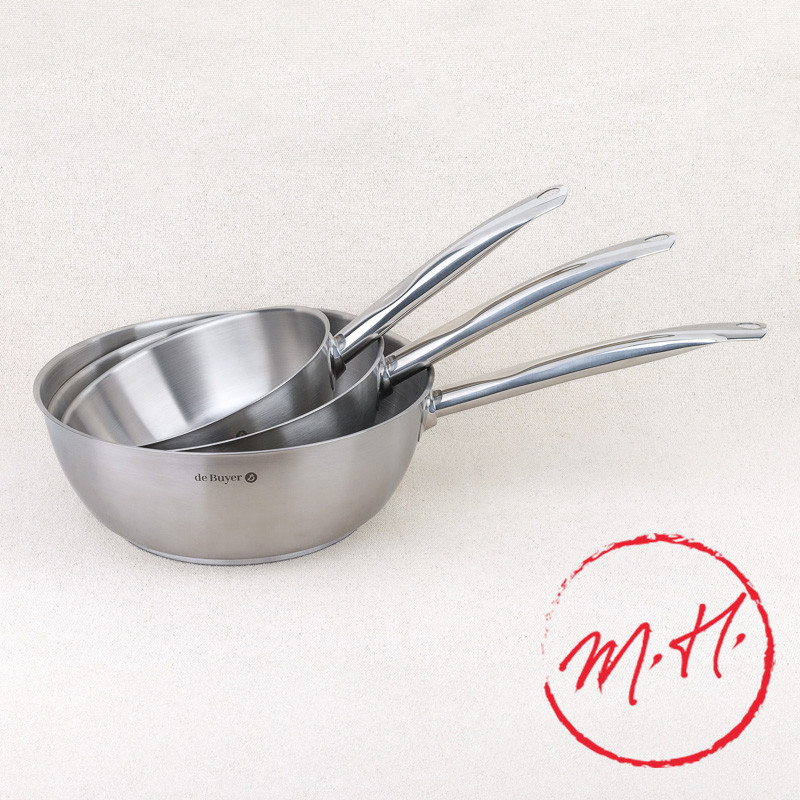 De Buyer Set di 4 Casseruole Milady con manico, diam 14, 16, 18 e 20 cm, 3410.04