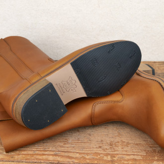 Gardian Botte Camarguaises en cuir naturel