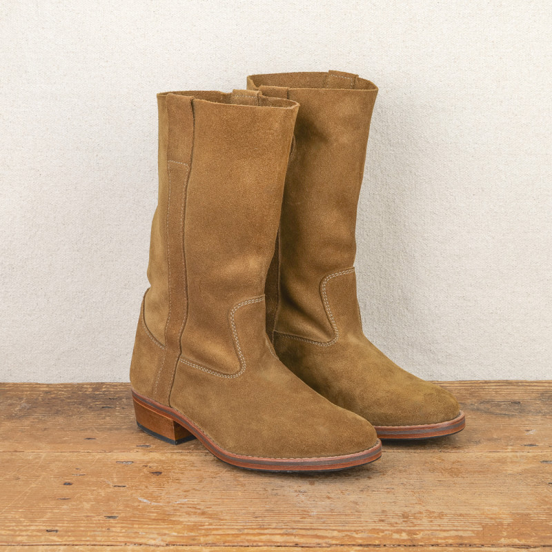 Bottes Camarguaises en daim souple