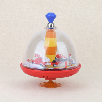 Toupie globe musicale pompiers