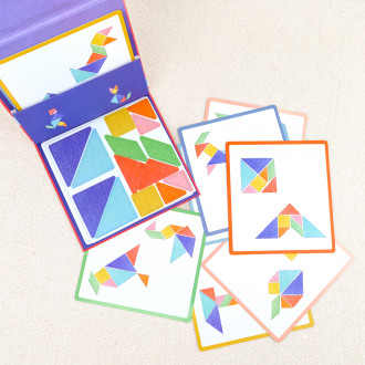 Tangram magnétique 9 cartes