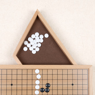 jeu de go pions blancs