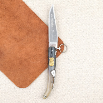 Vendetta knife in natural horn