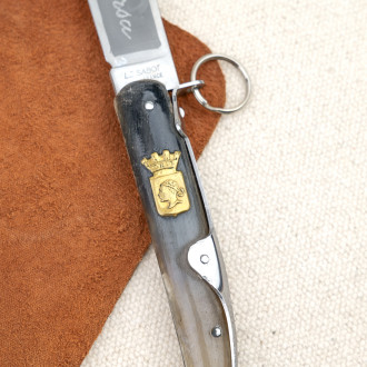 Vendetta knife in natural horn