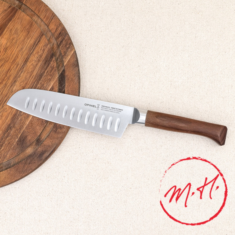 Couteau Santoku alvéolé