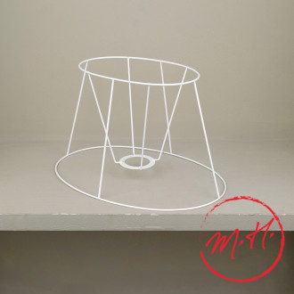Oval lampshade carcass