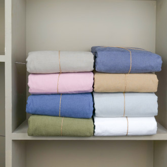 Linen and cotton comforter cover