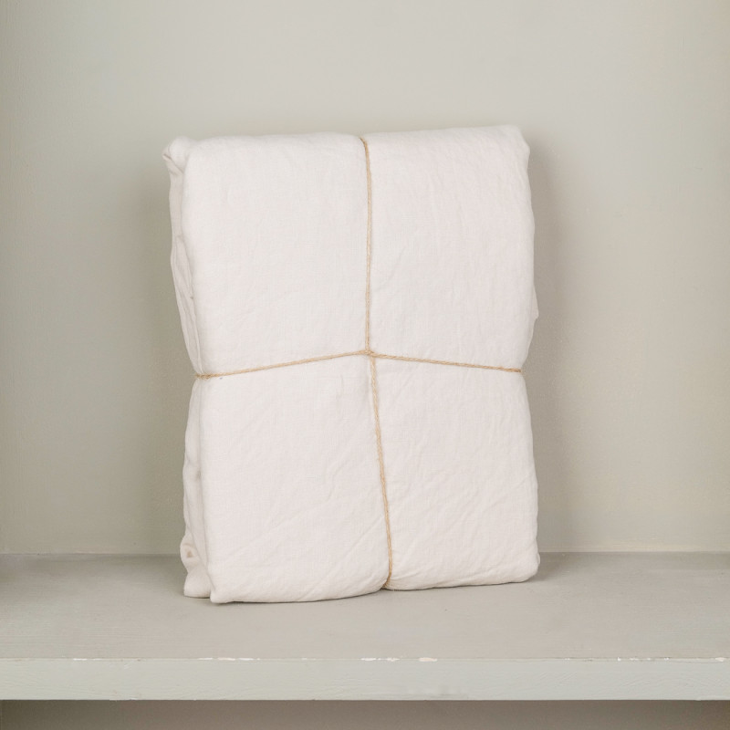 Comforter cover in 100% linen twine