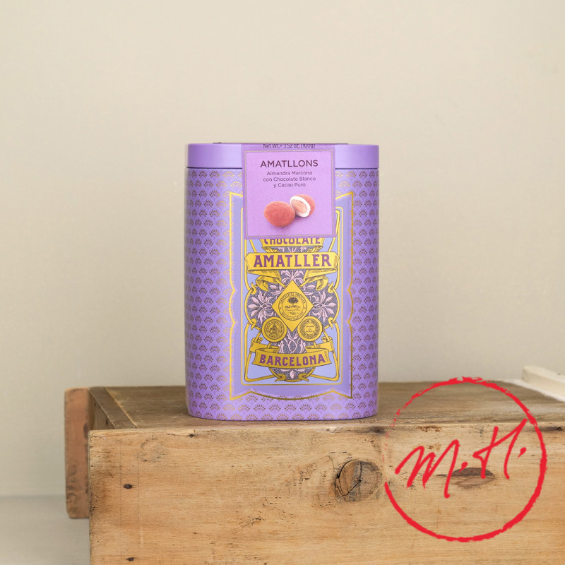 Boîte chocolat amandes Marcona 100 g