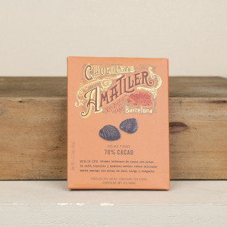 70% cocoa dark chocolate leaves