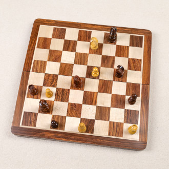 Wooden folding chessboard