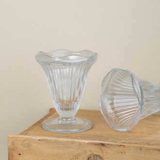 Coupe à glace en verre transparent Cadette