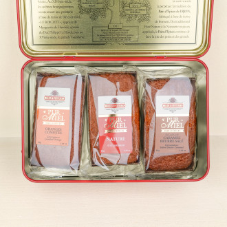 Plain gingerbread, salted butter caramel or candied oranges